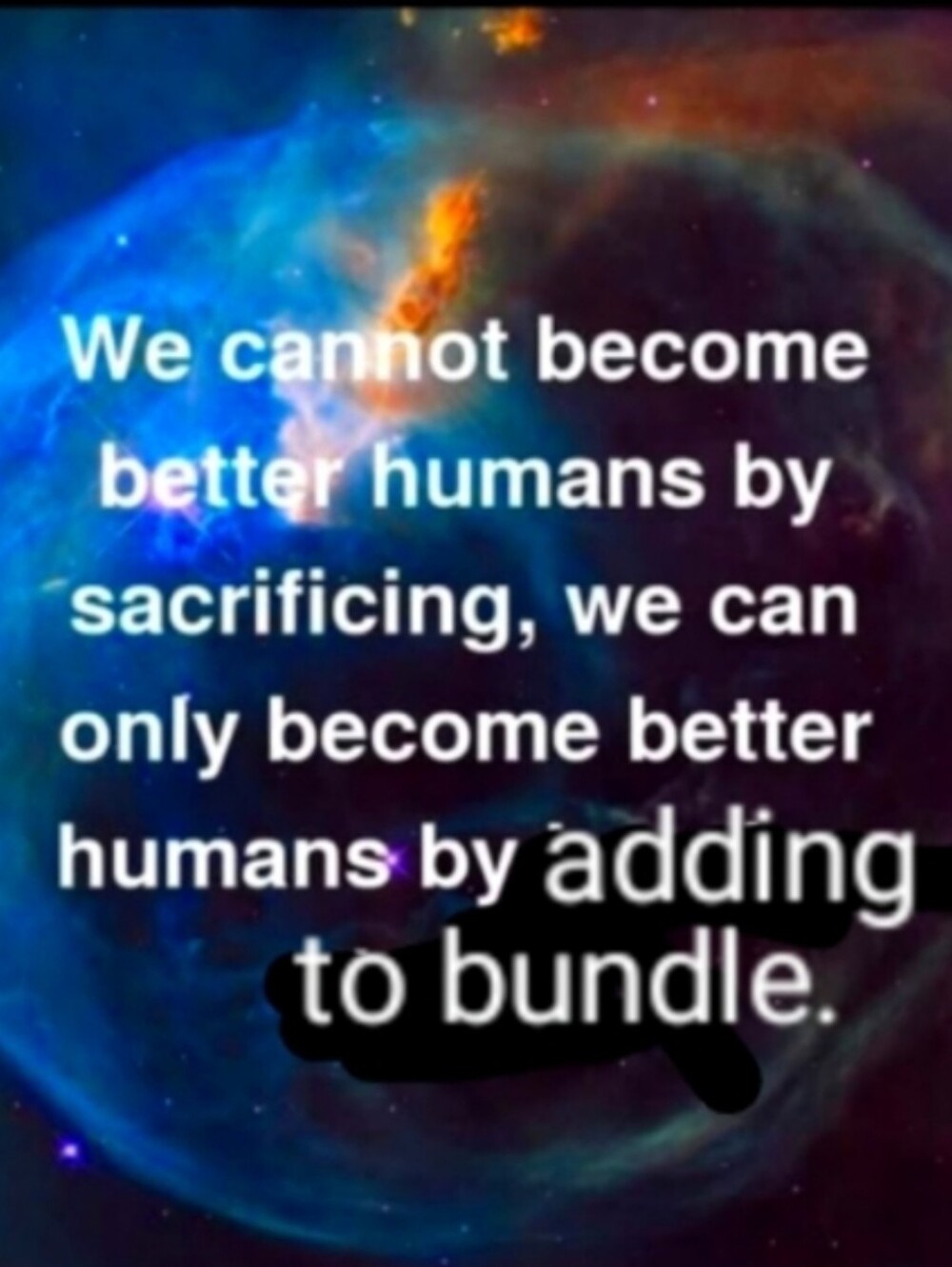 ...and thereby saving. Amen.